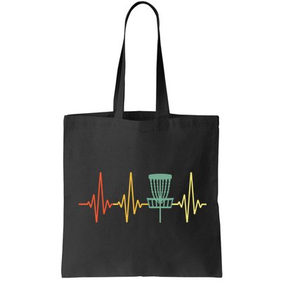 Vintage Disc Golf Retro Heartbeat Gift Disc Golf Gift Bag