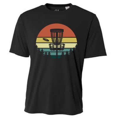 Vintage Disc Golf Frisbee Golf Golfing Basket Cooling Performance Crew T-Shirt