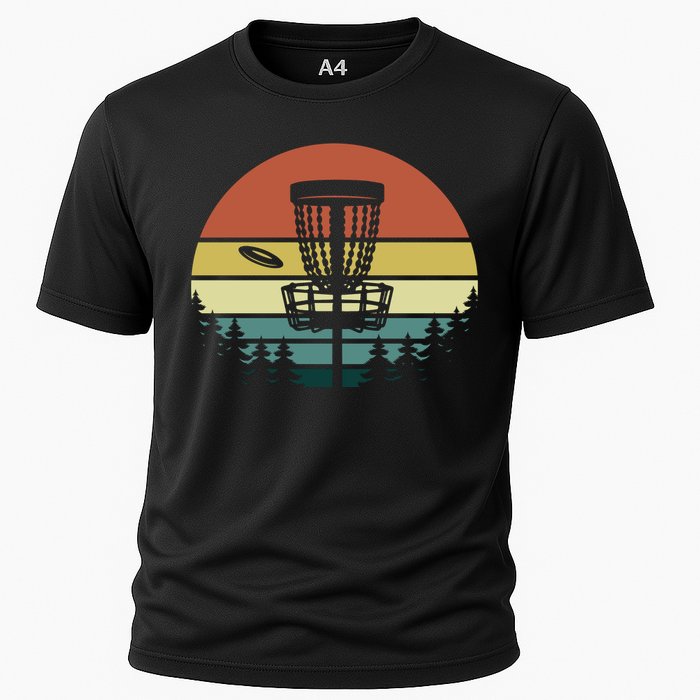 Vintage Disc Golf Frisbee Golf Golfing Basket Cooling Performance Crew T-Shirt