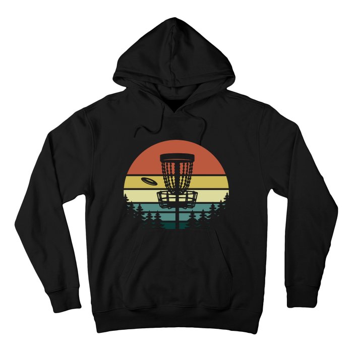 Vintage Disc Golf Frisbee Golf Golfing Basket Hoodie