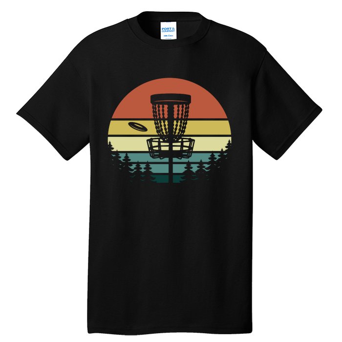 Vintage Disc Golf Frisbee Golf Golfing Basket Tall T-Shirt