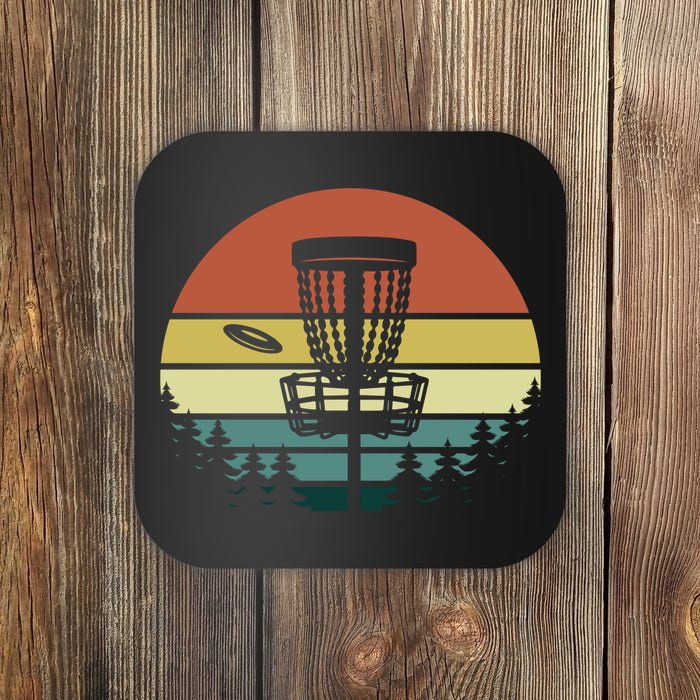 Vintage Disc Golf Frisbee Golf Golfing Basket Coaster