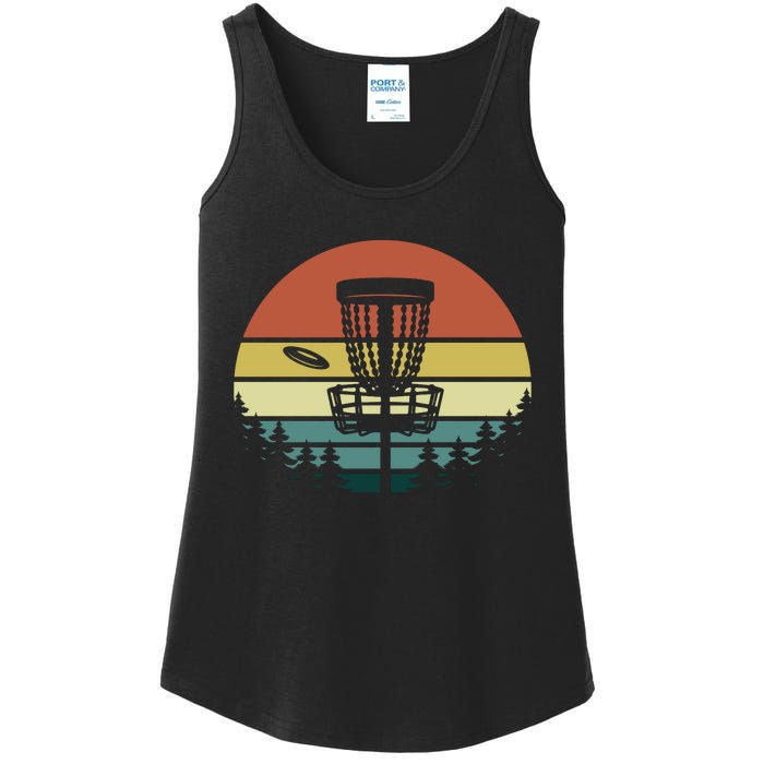 Vintage Disc Golf Frisbee Golf Golfing Basket Ladies Essential Tank