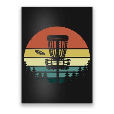 Vintage Disc Golf Frisbee Golf Golfing Basket Poster