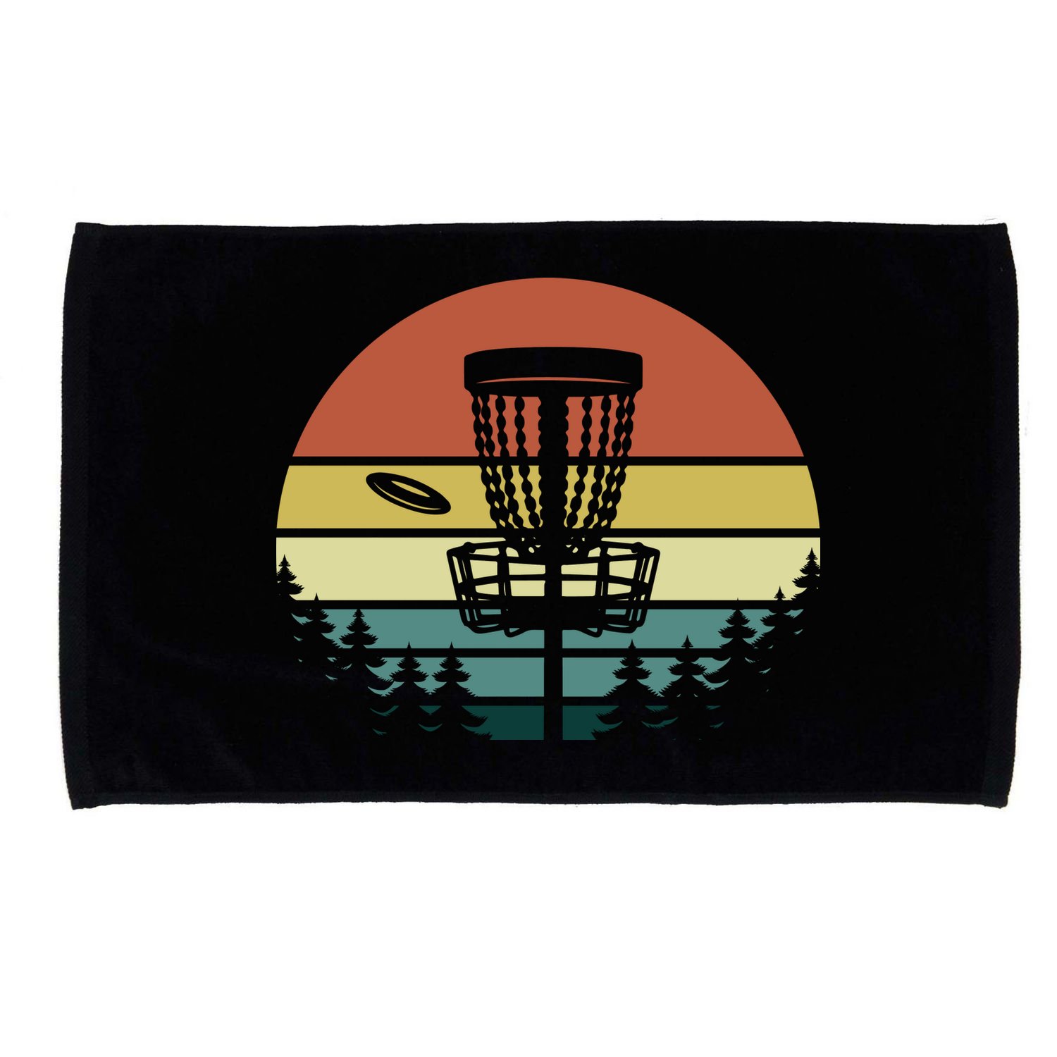 Vintage Disc Golf Frisbee Golf Golfing Basket Microfiber Hand Towel