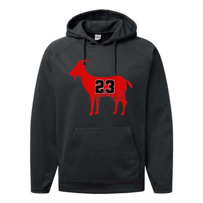 Vintage Distressed GOAT 23 Apparel Short Sleeve Performance Fleece Hoodie