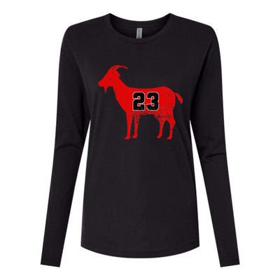 Vintage Distressed GOAT 23 Apparel Short Sleeve Womens Cotton Relaxed Long Sleeve T-Shirt