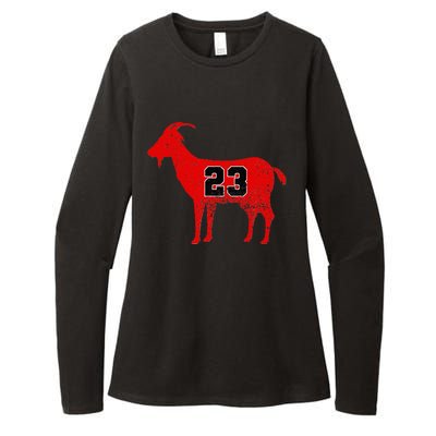 Vintage Distressed GOAT 23 Apparel Short Sleeve Womens CVC Long Sleeve Shirt