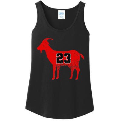 Vintage Distressed GOAT 23 Apparel Short Sleeve Ladies Essential Tank