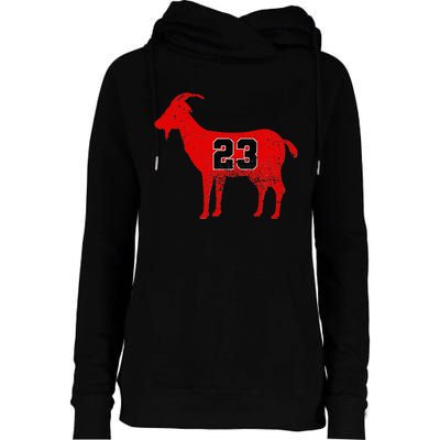 Vintage Distressed GOAT 23 Apparel Short Sleeve Womens Funnel Neck Pullover Hood