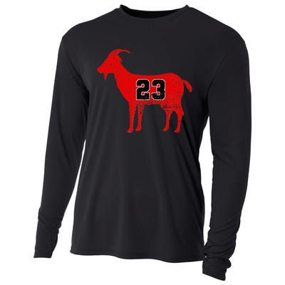 Vintage Distressed GOAT 23 Apparel Short Sleeve Cooling Performance Long Sleeve Crew