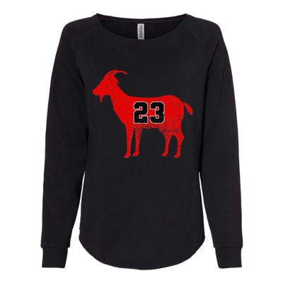 Vintage Distressed GOAT 23 Apparel Short Sleeve Womens California Wash Sweatshirt