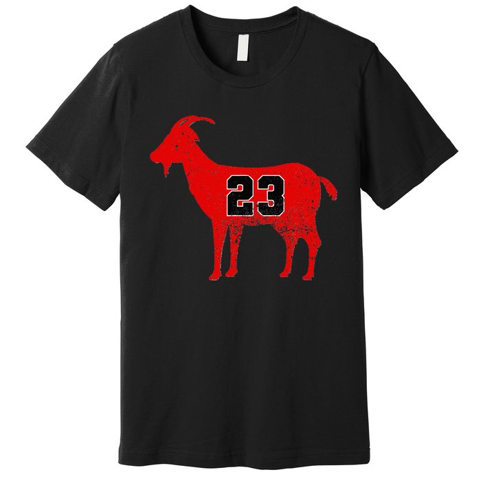 Vintage Distressed GOAT 23 Apparel Short Sleeve Premium T-Shirt