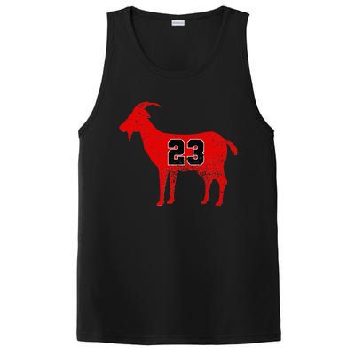 Vintage Distressed GOAT 23 Apparel Short Sleeve PosiCharge Competitor Tank