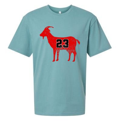 Vintage Distressed GOAT 23 Apparel Short Sleeve Sueded Cloud Jersey T-Shirt