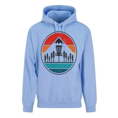 Vintage Disc Golf Frolf Retro Frisbee Disc Golfer Unisex Surf Hoodie