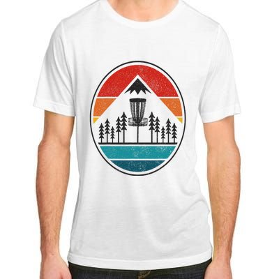 Vintage Disc Golf Frolf Retro Frisbee Disc Golfer Adult ChromaSoft Performance T-Shirt