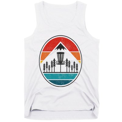 Vintage Disc Golf Frolf Retro Frisbee Disc Golfer Tank Top