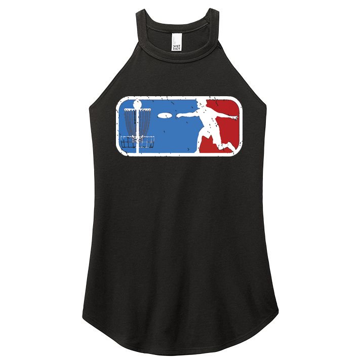 Vintage Disc Golf Graphic Basket Gifts Ultimate Frisbee Women's Perfect Tri Rocker Tank