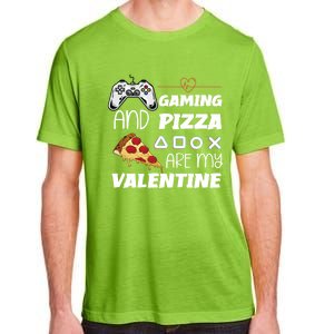 Valentines Day Gamer Funny Pizza Lover Valentine Pizza Funny Gift Adult ChromaSoft Performance T-Shirt