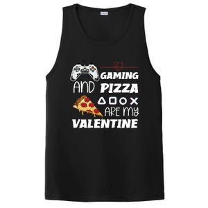 Valentines Day Gamer Funny Pizza Lover Valentine Pizza Funny Gift PosiCharge Competitor Tank