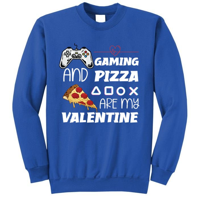 Valentines Day Gamer Funny Pizza Lover Valentine Pizza Funny Gift Sweatshirt