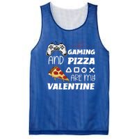 Valentines Day Gamer Funny Pizza Lover Valentine Pizza Funny Gift Mesh Reversible Basketball Jersey Tank