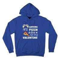 Valentines Day Gamer Funny Pizza Lover Valentine Pizza Funny Gift Tall Hoodie