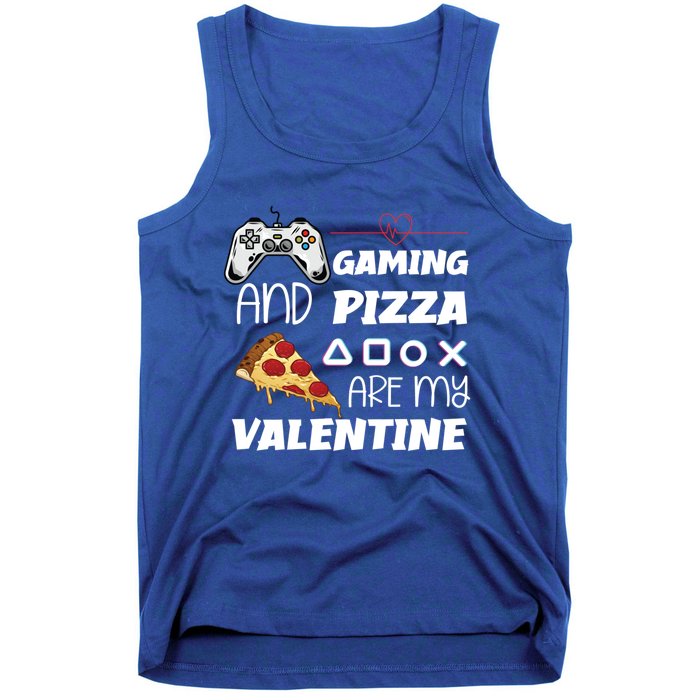 Valentines Day Gamer Funny Pizza Lover Valentine Pizza Funny Gift Tank Top