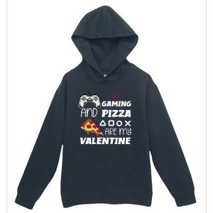 Valentines Day Gamer Funny Pizza Lover Valentine Pizza Funny Gift Urban Pullover Hoodie