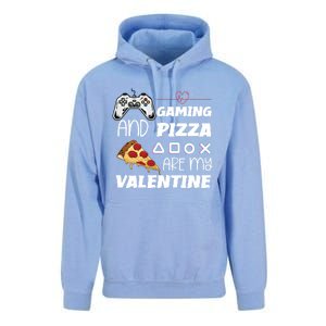 Valentines Day Gamer Funny Pizza Lover Valentine Pizza Funny Gift Unisex Surf Hoodie