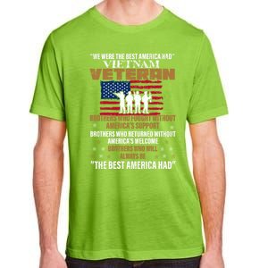 Veterans Day Gift Vietnam Veteran The Best America Had Funny Gift Adult ChromaSoft Performance T-Shirt