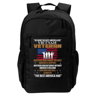 Veterans Day Gift Vietnam Veteran The Best America Had Funny Gift Backpack