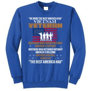 Veterans Day Gift Vietnam Veteran The Best America Had Funny Gift Sweatshirt