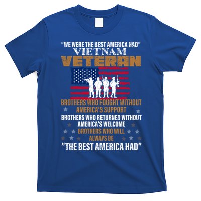 Veterans Day Gift Vietnam Veteran The Best America Had Funny Gift T-Shirt