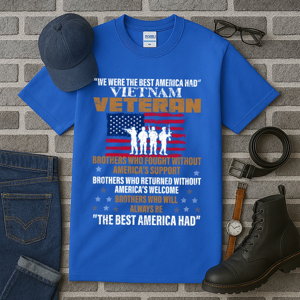 Veterans Day Gift Vietnam Veteran The Best America Had Funny Gift Tall T-Shirt