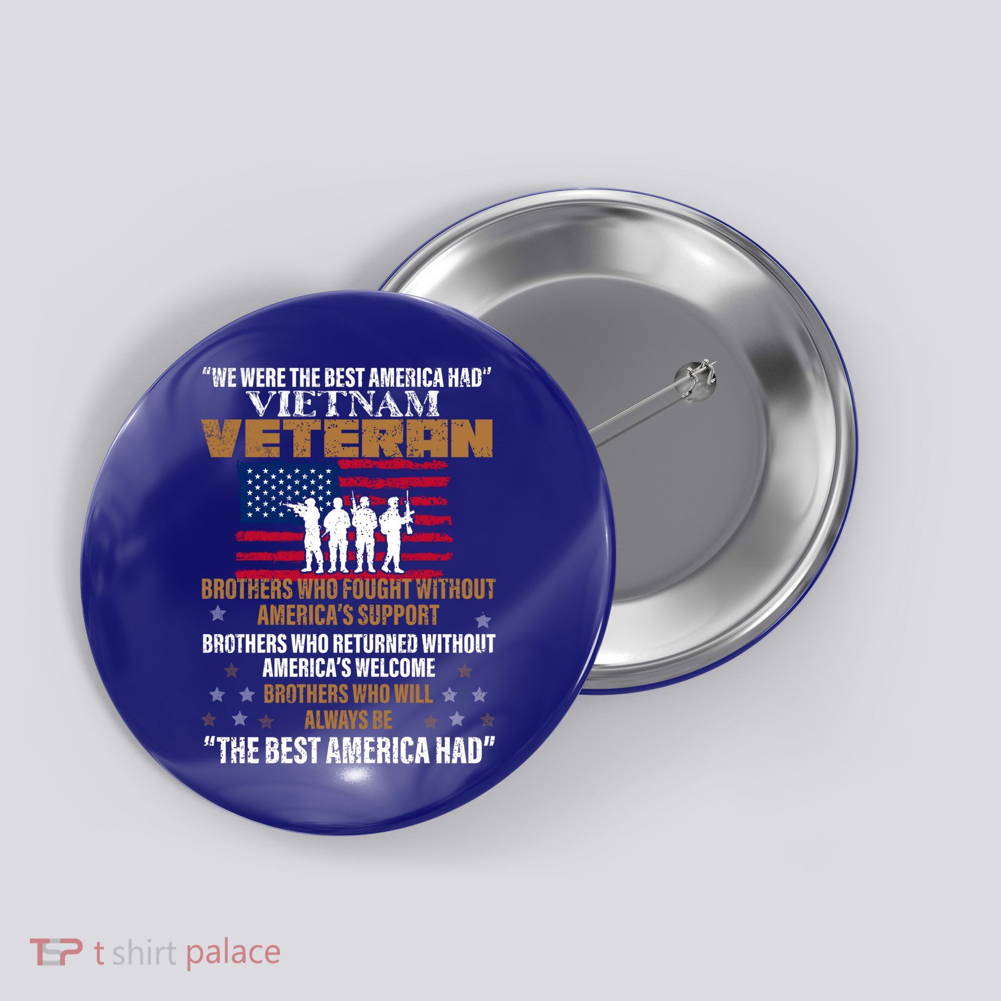 Veterans Day Gift Vietnam Veteran The Best America Had Funny Gift Button