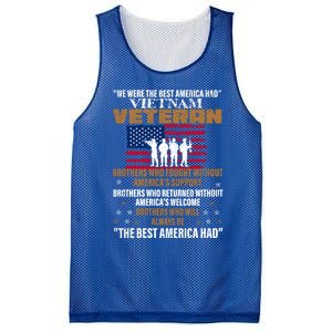 Veterans Day Gift Vietnam Veteran The Best America Had Funny Gift Mesh Reversible Basketball Jersey Tank