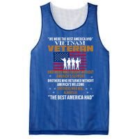 Veterans Day Gift Vietnam Veteran The Best America Had Funny Gift Mesh Reversible Basketball Jersey Tank