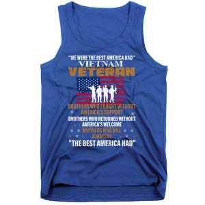 Veterans Day Gift Vietnam Veteran The Best America Had Funny Gift Tank Top