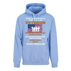 Veterans Day Gift Vietnam Veteran The Best America Had Funny Gift Unisex Surf Hoodie