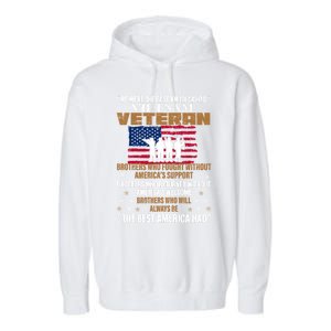 Veterans Day Gift Vietnam Veteran The Best America Had Funny Gift Garment-Dyed Fleece Hoodie