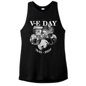 Vgifte Day Gift 75th Anniversary (5) Funny Gift Ladies PosiCharge Tri-Blend Wicking Tank