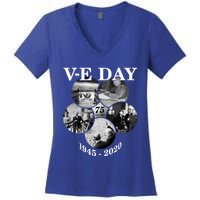 Vgifte Day Gift 75th Anniversary (5) Funny Gift Women's V-Neck T-Shirt