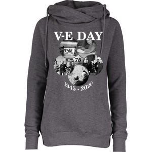 Vgifte Day Gift 75th Anniversary (5) Funny Gift Womens Funnel Neck Pullover Hood