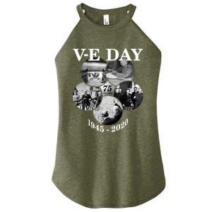 Vgifte Day Gift 75th Anniversary (5) Funny Gift Women's Perfect Tri Rocker Tank