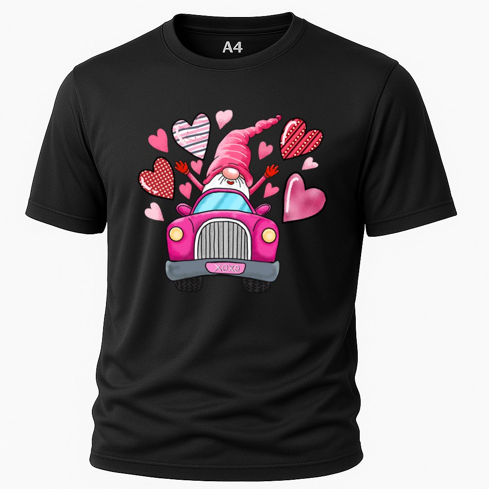 Valentines Day Gnome Heart Truck Cooling Performance Crew T-Shirt