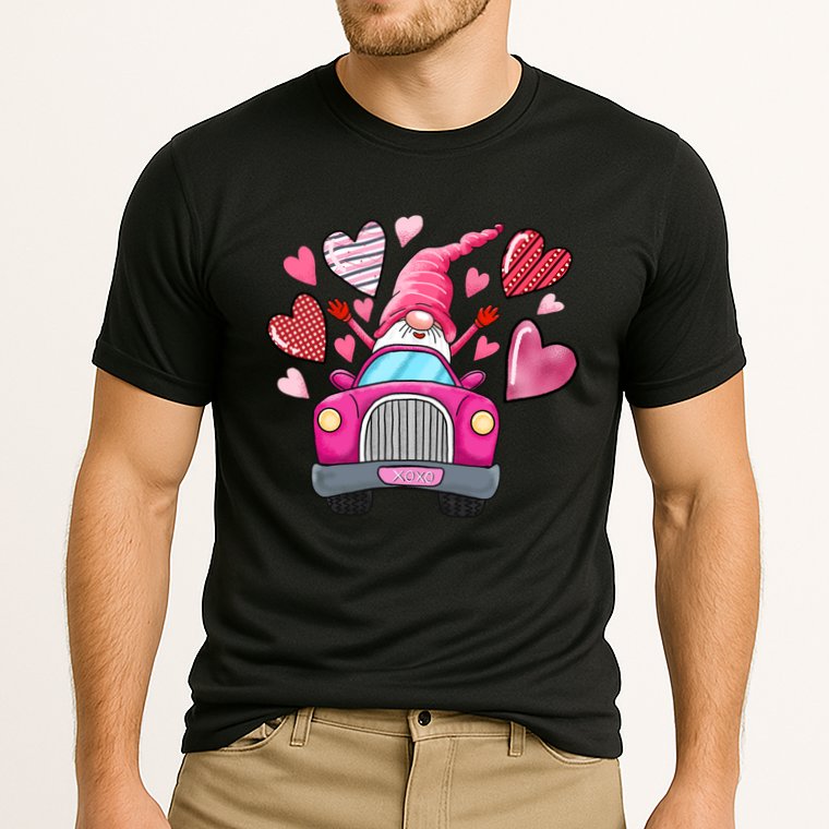 Valentines Day Gnome Heart Truck Cooling Performance Crew T-Shirt