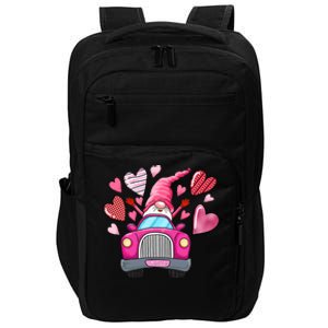 Valentines Day Gnome Heart Truck Impact Tech Backpack