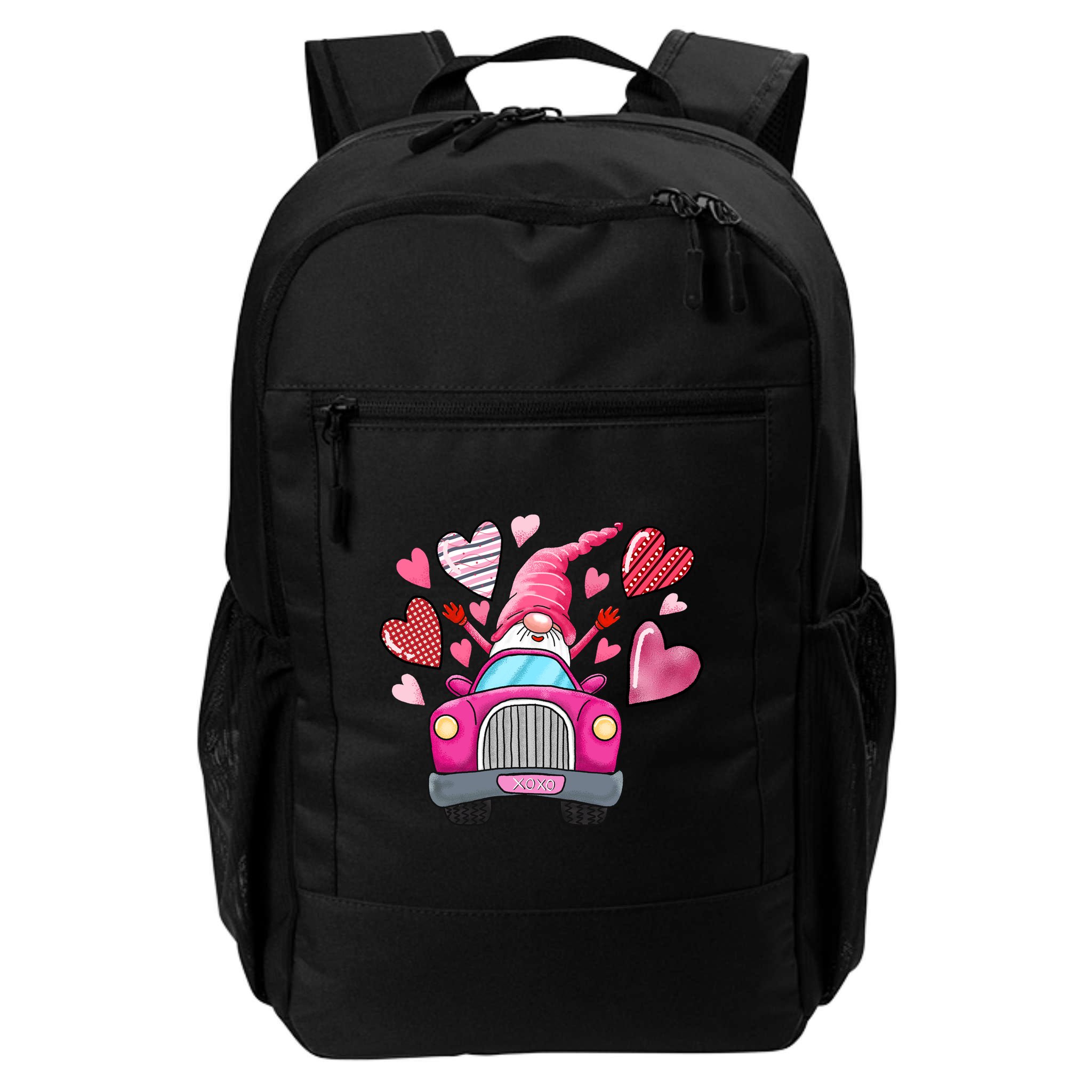 Valentines Day Gnome Heart Truck Backpack